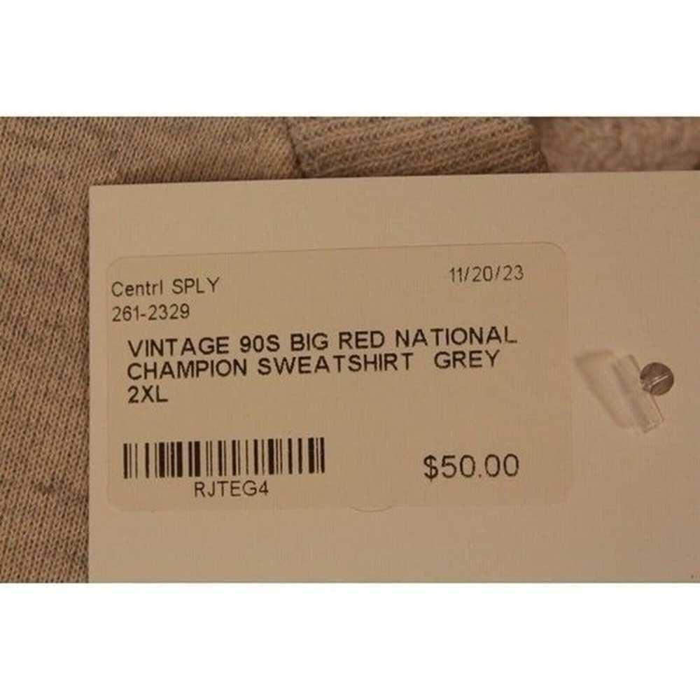 Vintage 90s Big Red National Champion Sweatshirt … - image 3