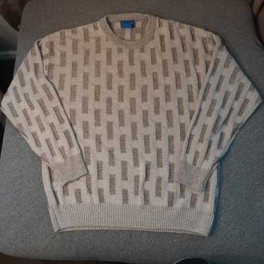 VTG Towncraft Men's Crewneck Sweater Brown Size L… - image 1