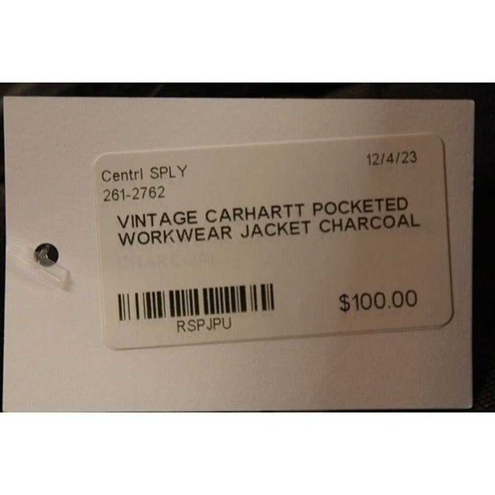 Vintage Carhartt Workwear Jacket Button Down Larg… - image 3