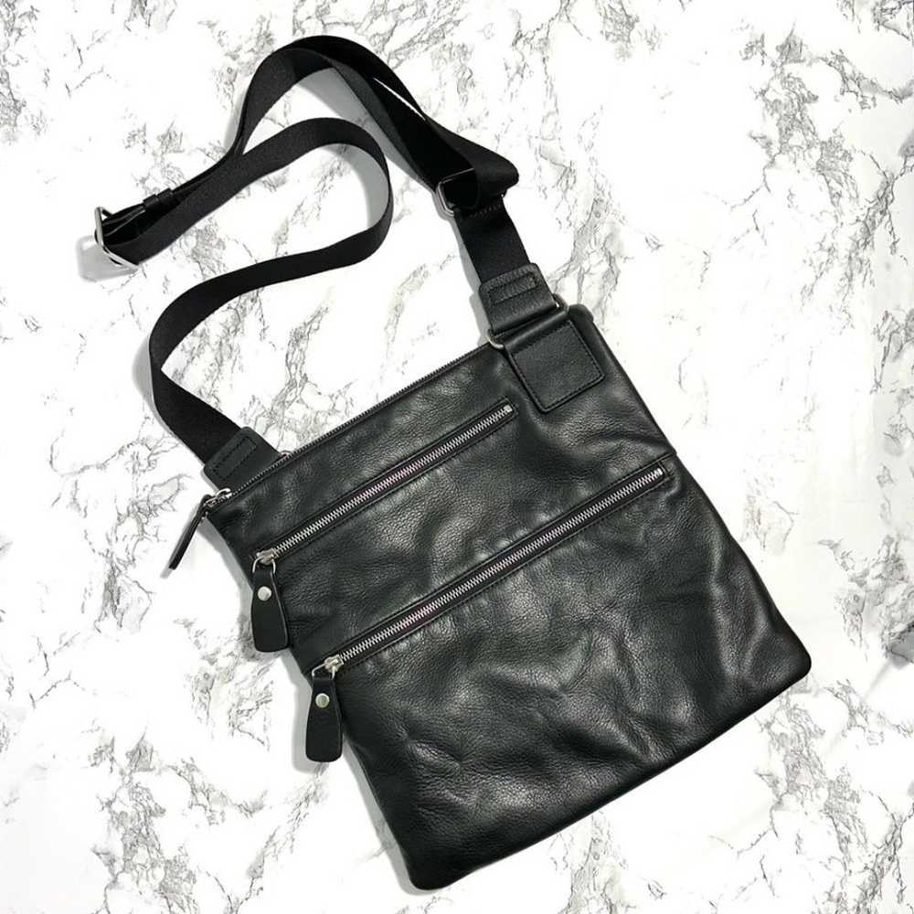 Leather Margot Moto Crossbody Bag Purse Messenger… - image 1