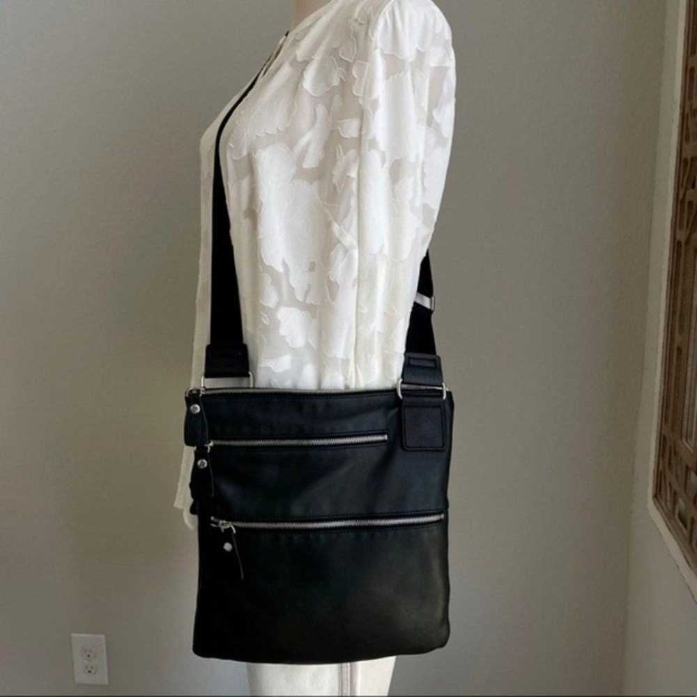 Leather Margot Moto Crossbody Bag Purse Messenger… - image 5
