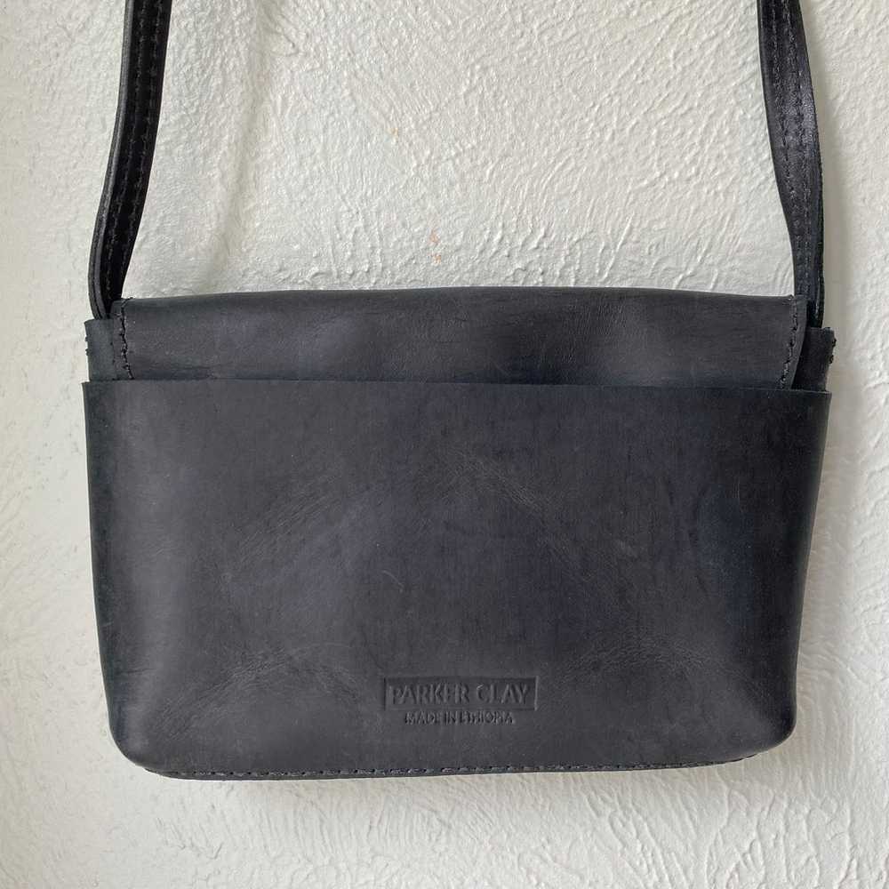 Parker Clay Everly Crossbody Purse Black Leather … - image 5