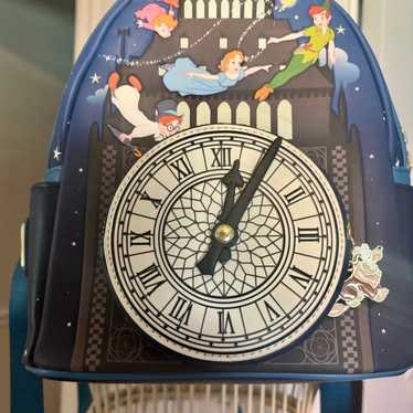 NWOT Disney Loungefly Peter Pan Glow Clock Blue M… - image 1