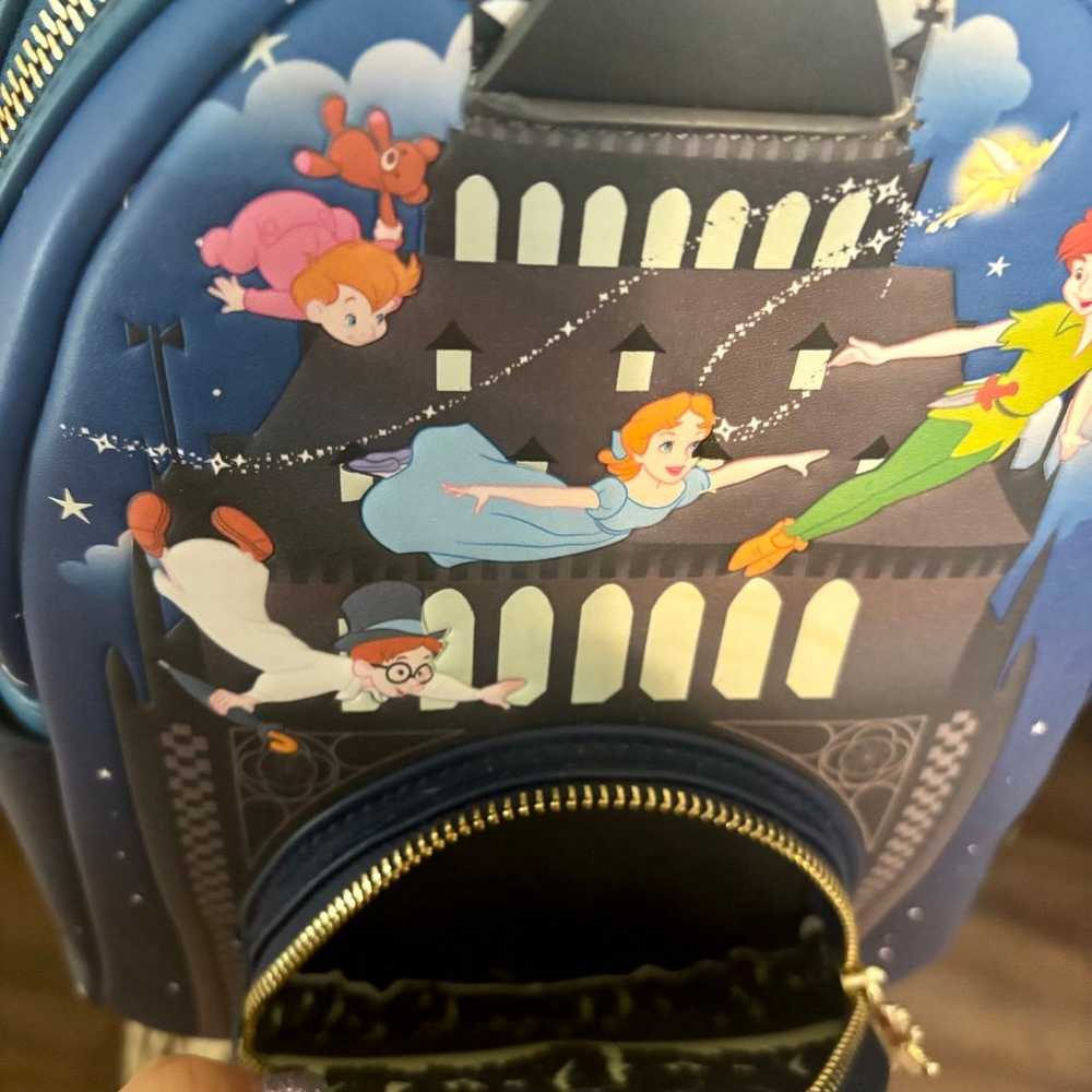NWOT Disney Loungefly Peter Pan Glow Clock Blue M… - image 3