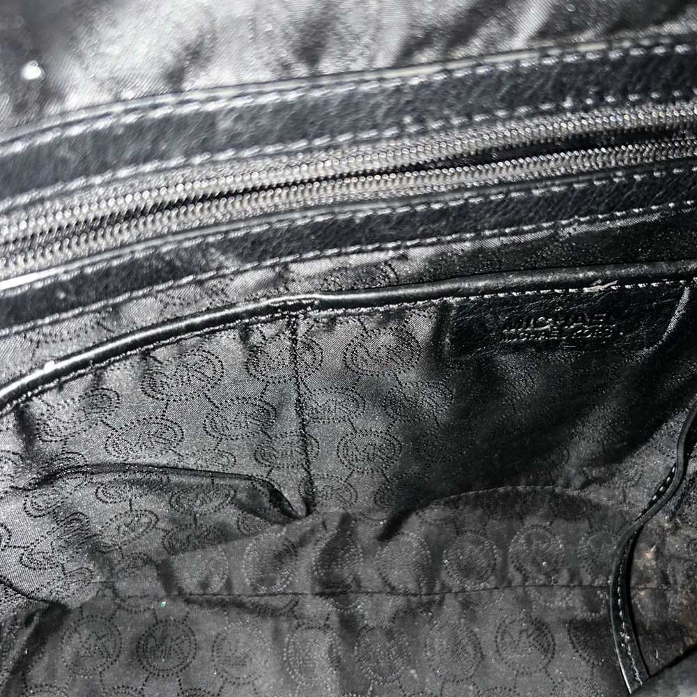 Michael Kors Black Leather Monogram Bag - image 6