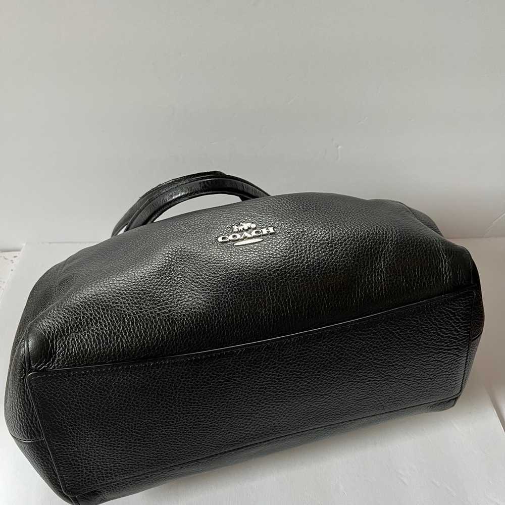 Coach Black Pebbled Leather Hallie Shoulder Bag H… - image 5
