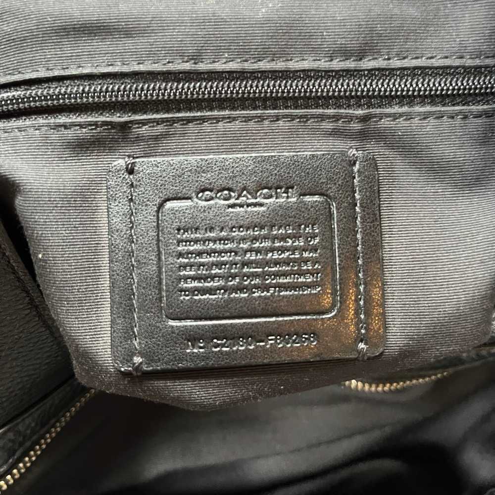 Coach Black Pebbled Leather Hallie Shoulder Bag H… - image 8