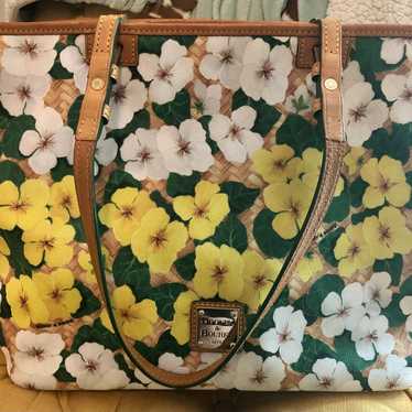 Dooney & Bourke Tote Flower Bag - image 1