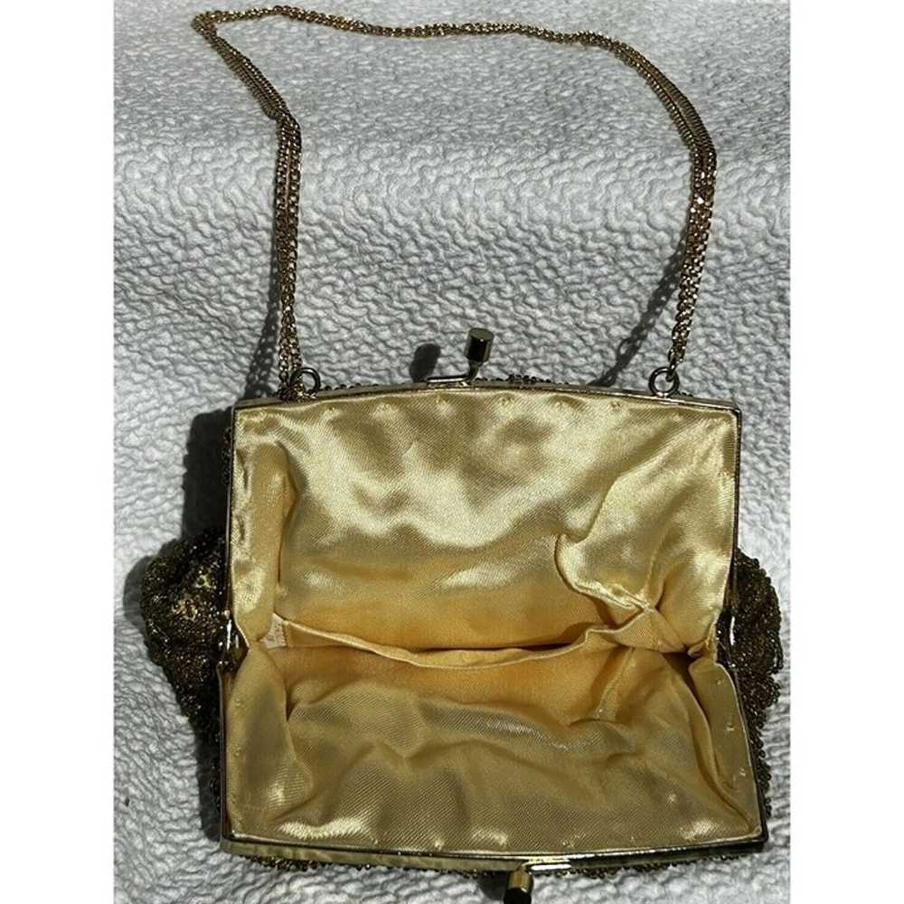 Beaded Clutch/handbag Vintage1960s Style Hand Wor… - image 4