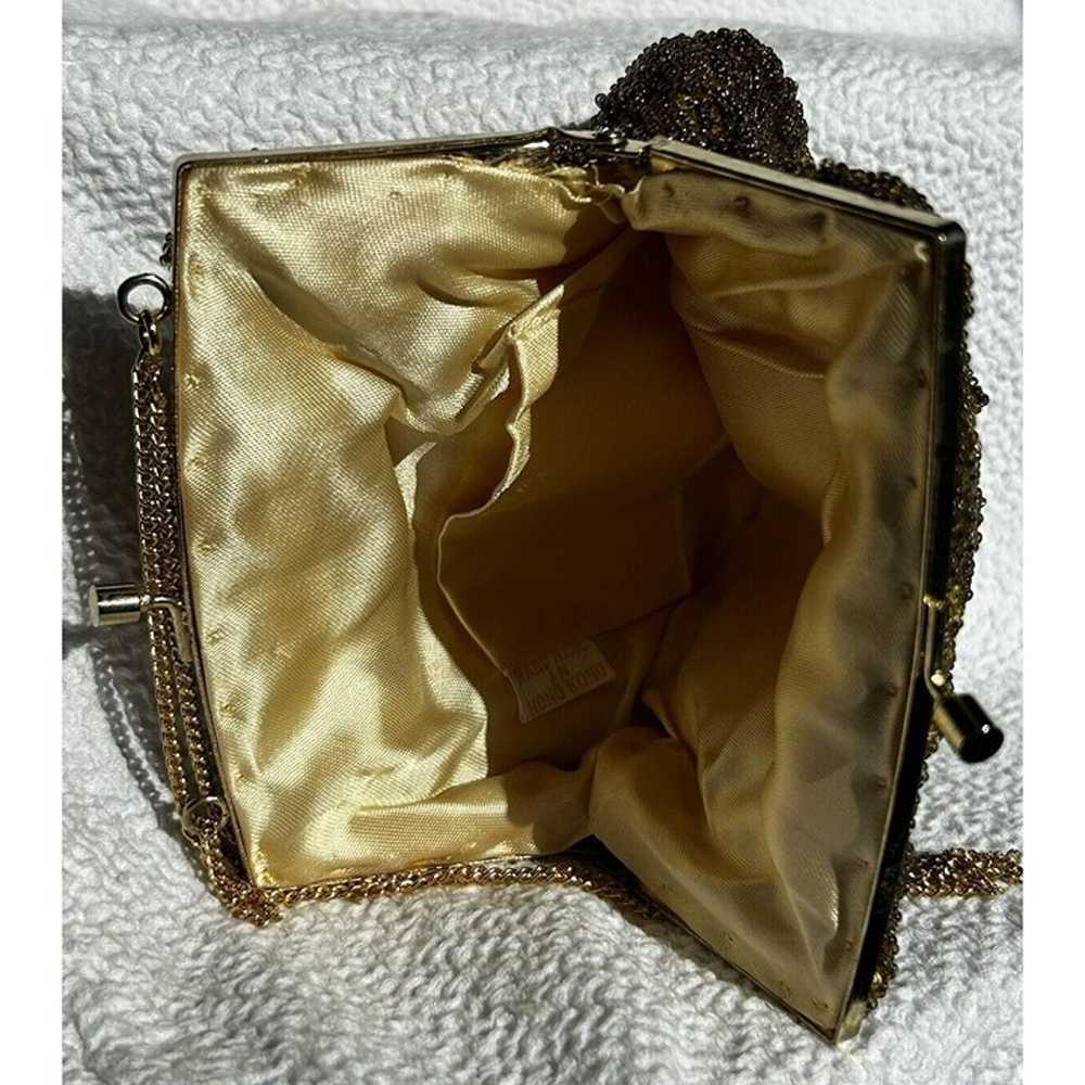 Beaded Clutch/handbag Vintage1960s Style Hand Wor… - image 6