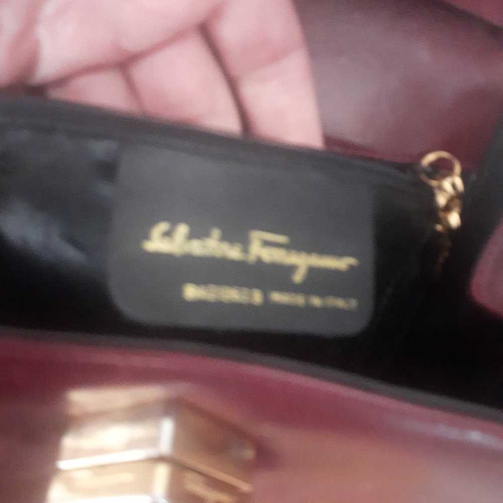 Salvatore Ferragamo Burgundy purse - image 4