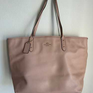 Authentic Coach Large City Zip Leather Tote - image 1