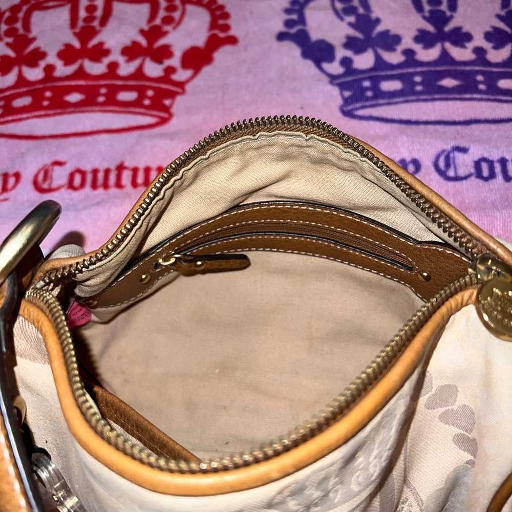 Vintage Cream Juicy Couture Purse Barrel Bag Hand… - image 11