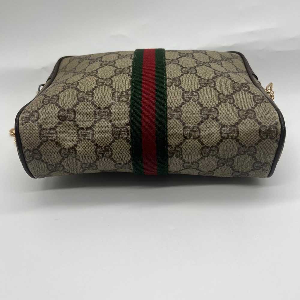 Auth Gucci Web Sherry Line shoulder hand bag GG P… - image 4