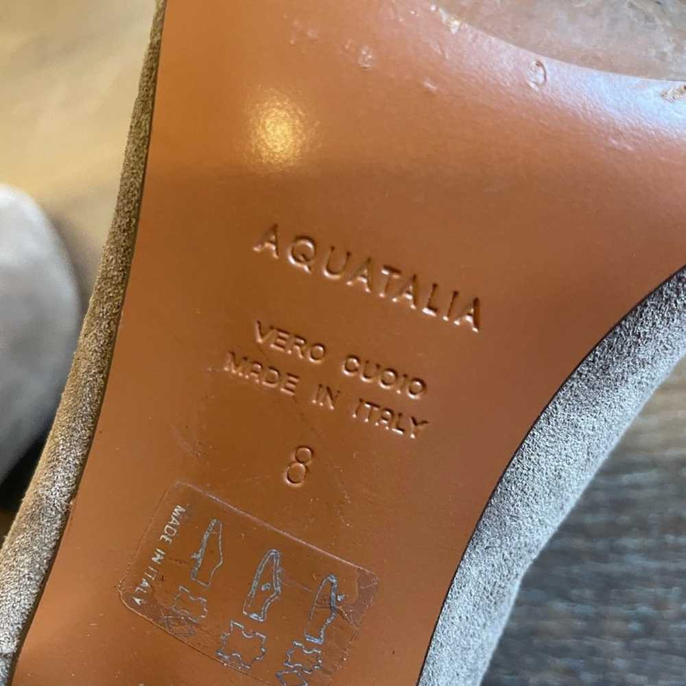 Aquatalia Fleurette Taupe Suede Chelsea Ankle Boo… - image 9