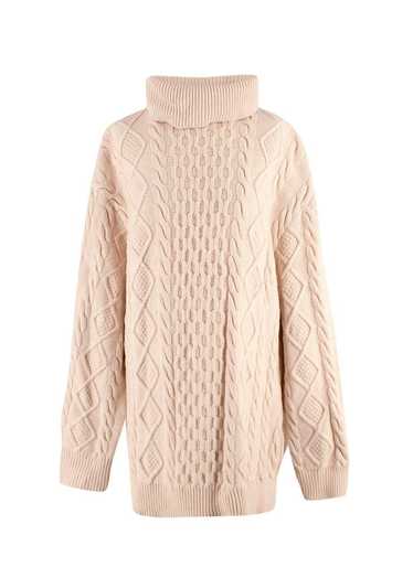 Raey Raey Cream Cable Knit Turtle Neck Jumper