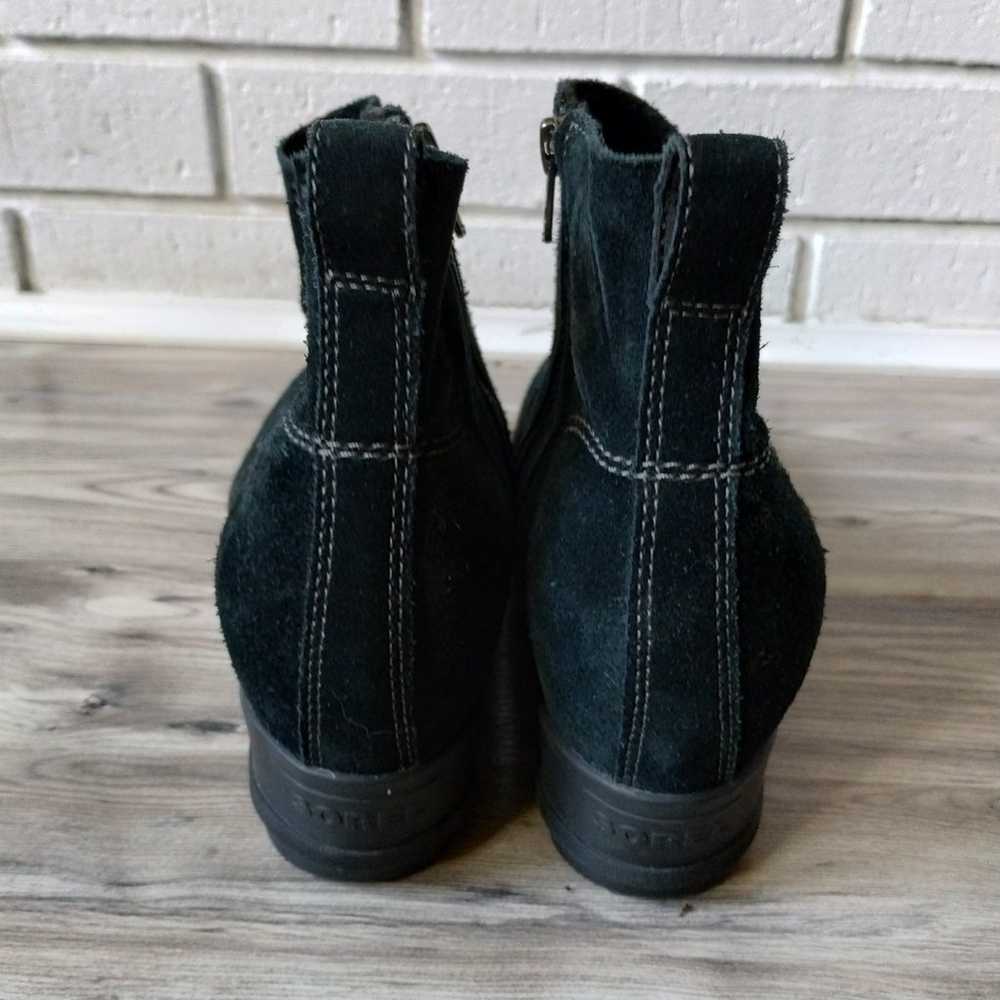 Sorel Evie Bootie Waterproof Suede Leather Black … - image 3