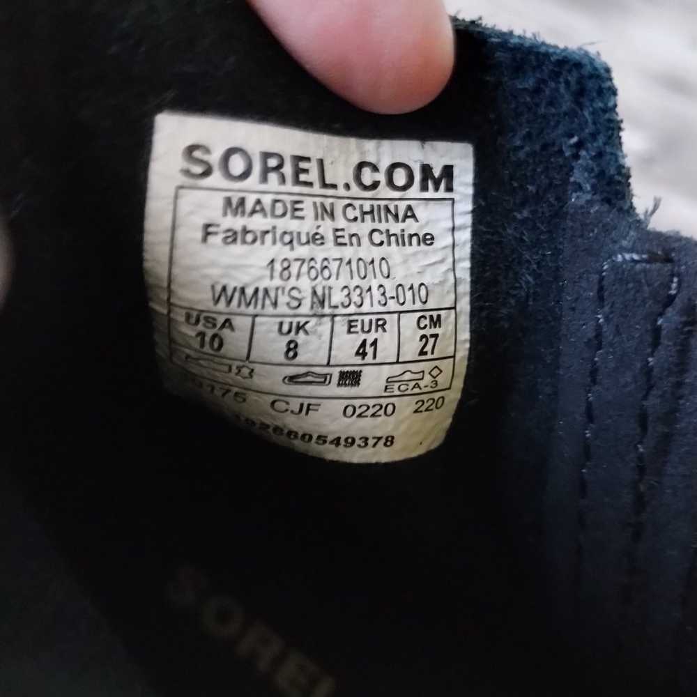 Sorel Evie Bootie Waterproof Suede Leather Black … - image 5