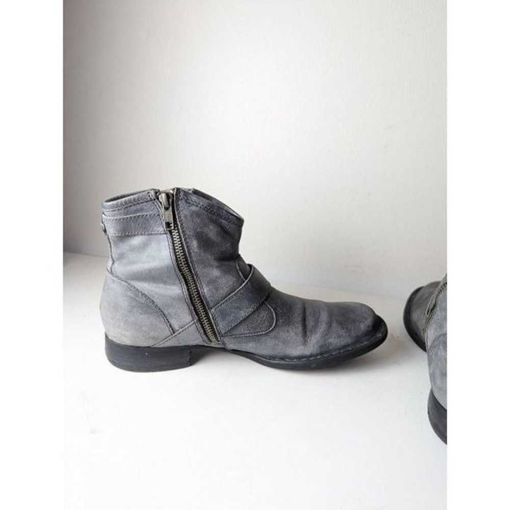 BORN Regis Grey Leather Ankle Boot Size 10 - image 6