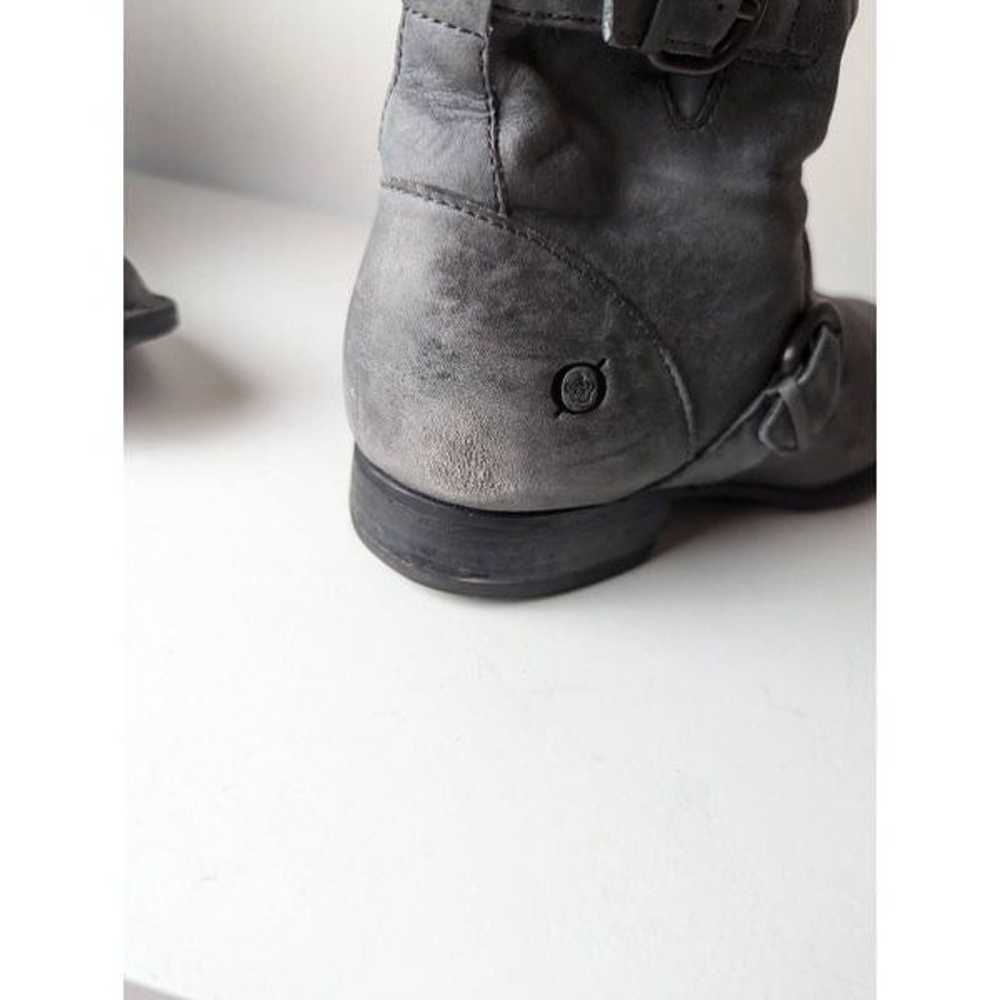 BORN Regis Grey Leather Ankle Boot Size 10 - image 9