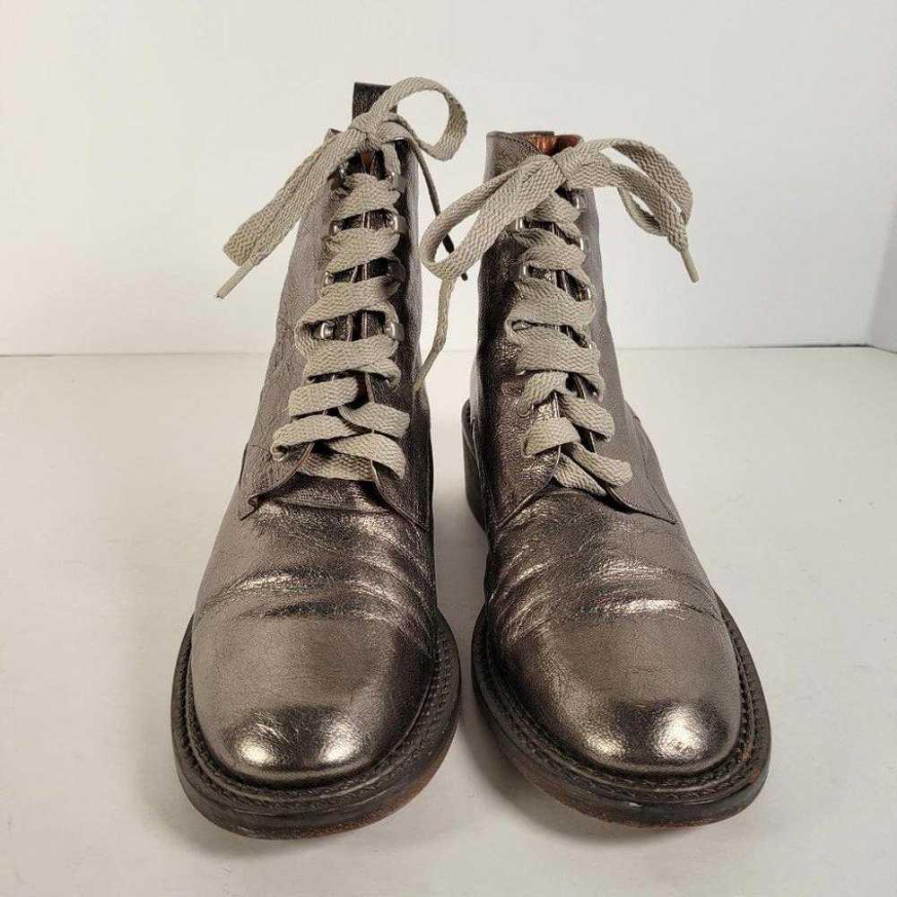 SPACE Styled in France Metallic Taupe Leather Com… - image 7
