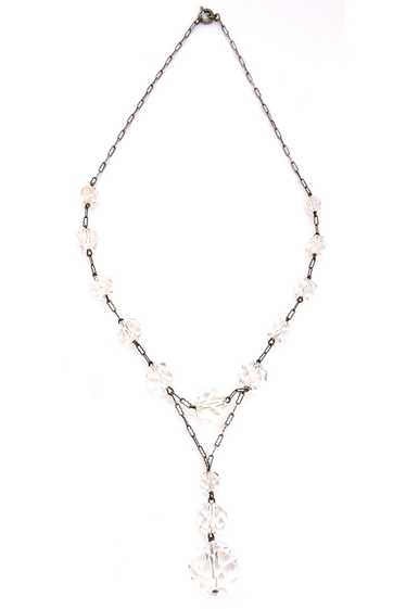 1930s Crystal Drop Vintage Necklace - image 1