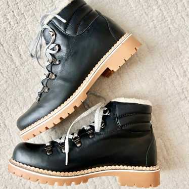 montelliana boots black leather $585 retail - image 1