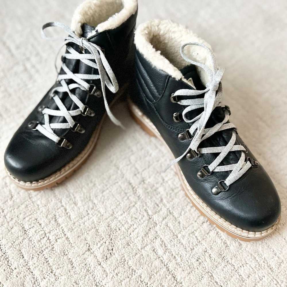montelliana boots black leather $585 retail - image 3