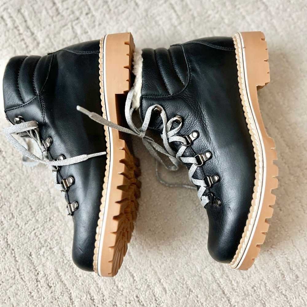 montelliana boots black leather $585 retail - image 4