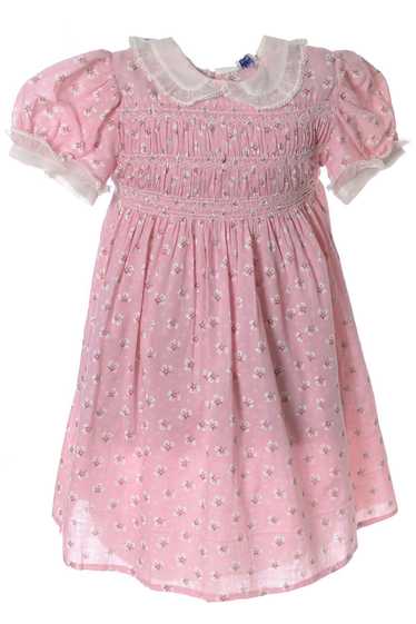 1940's Vintage Girl's Smocked Dress Best & Co. Lil