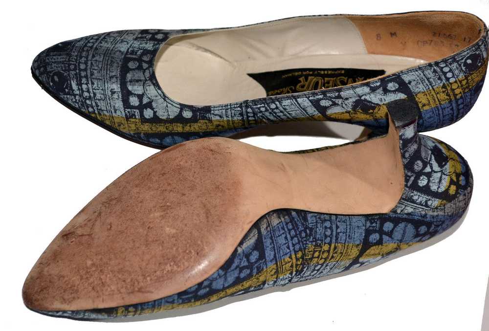 1950's Batik Style Danseur Vintage Shoes Expressl… - image 3