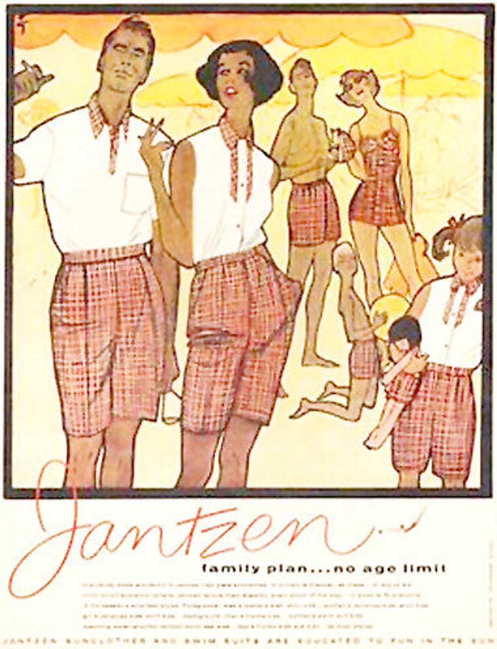1950's Jantzen Red Plaid Vintage Swimsuit or Romp… - image 6
