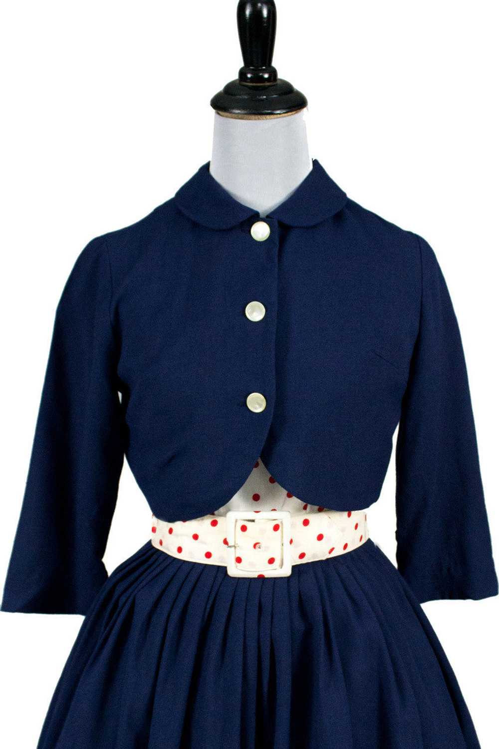 1950s I Magnin Vintage Girl's 2 Pc Dress Bolero J… - image 5