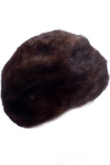 1960s Brown Mink Fur Hat from I Magnin