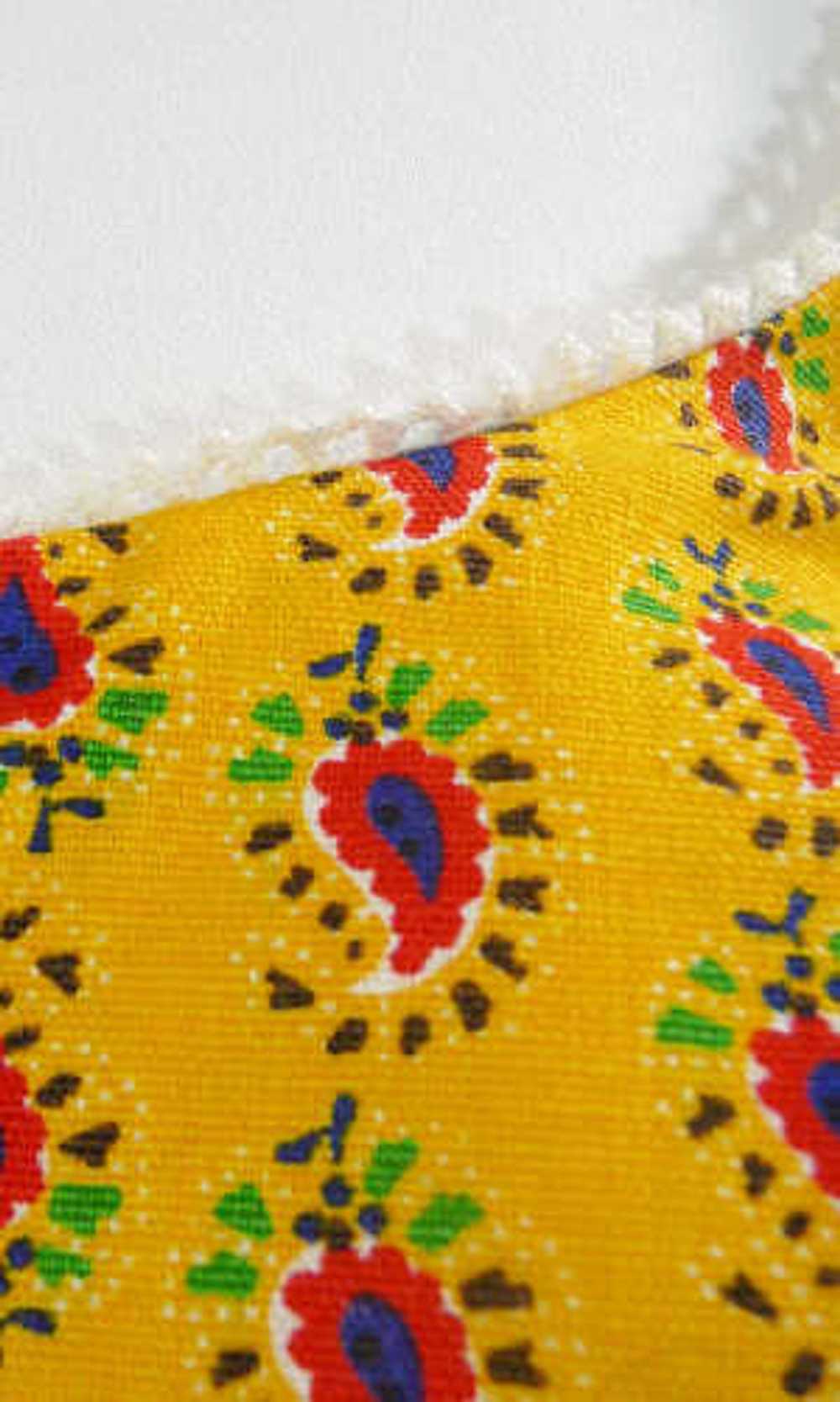 1960s Gidget Yellow Paisley 2 Piece Swimsuit or P… - image 2