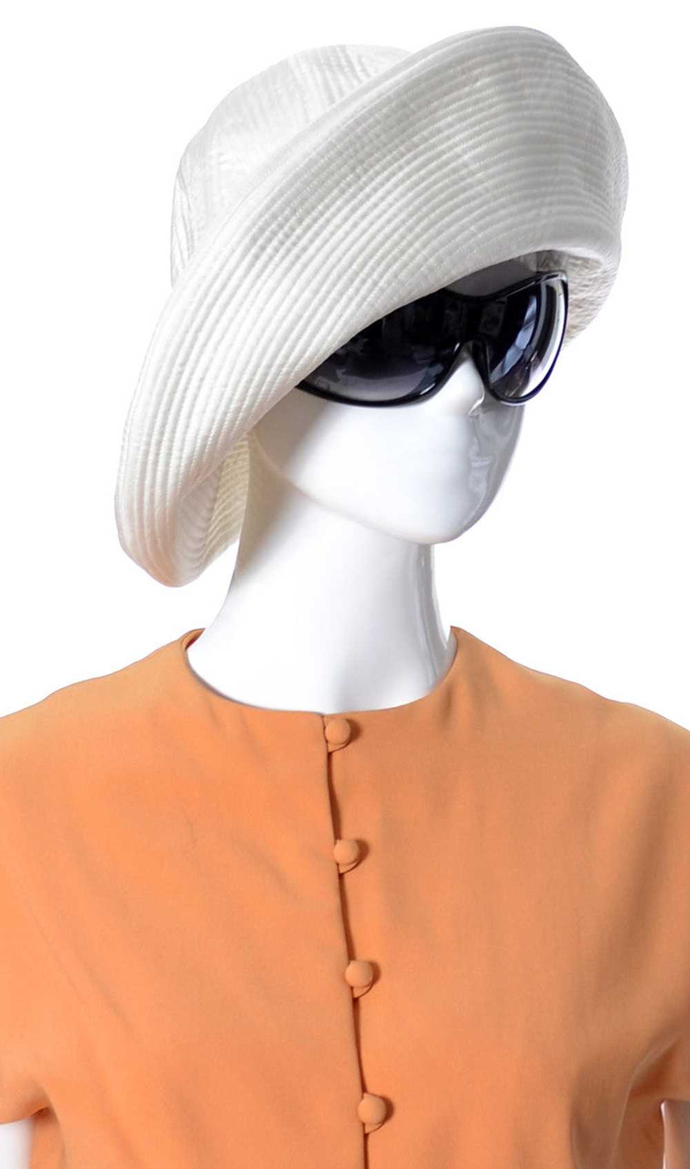 1960s Vintage White Floppy Hat from Emme Lord & T… - image 2