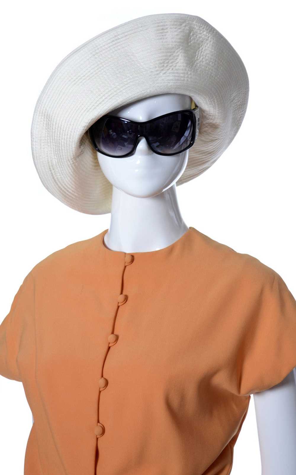 1960s Vintage White Floppy Hat from Emme Lord & T… - image 5