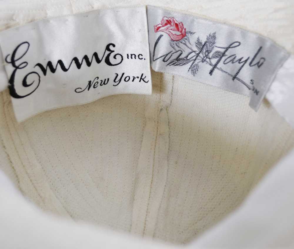 1960s Vintage White Floppy Hat from Emme Lord & T… - image 6