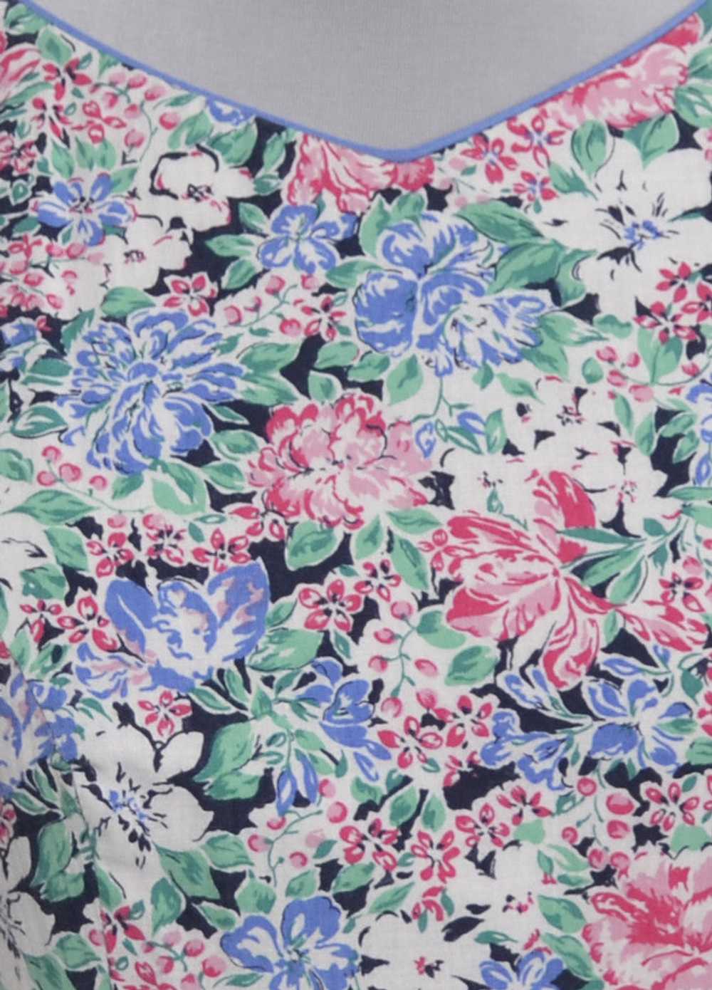 1970's Lanz Originals Floral Cotton Vintage Dress - image 5