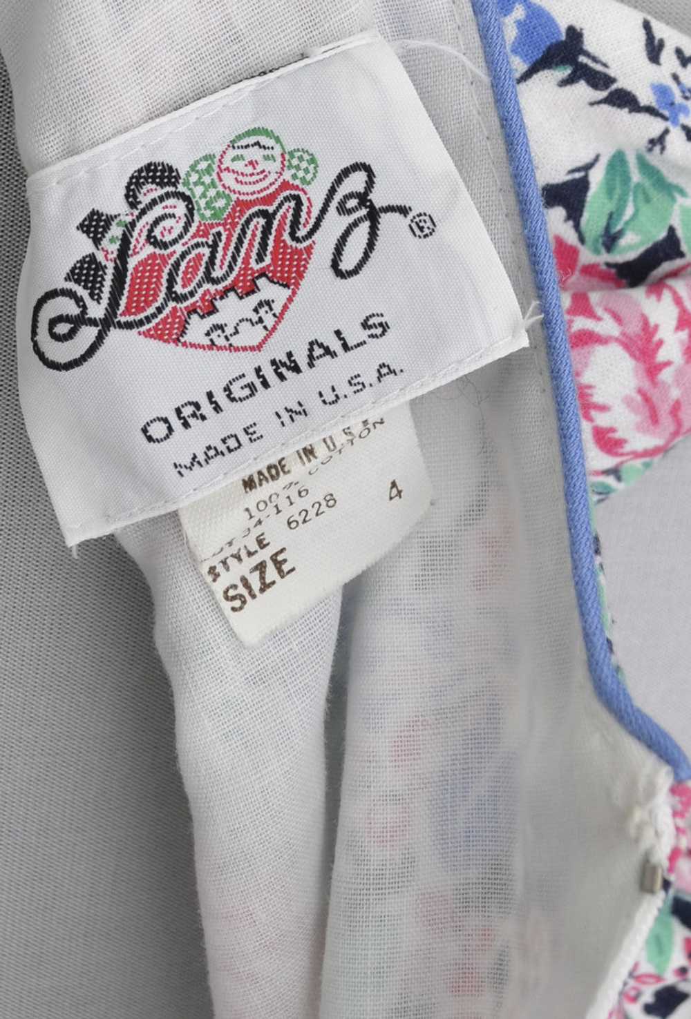 1970's Lanz Originals Floral Cotton Vintage Dress - image 6