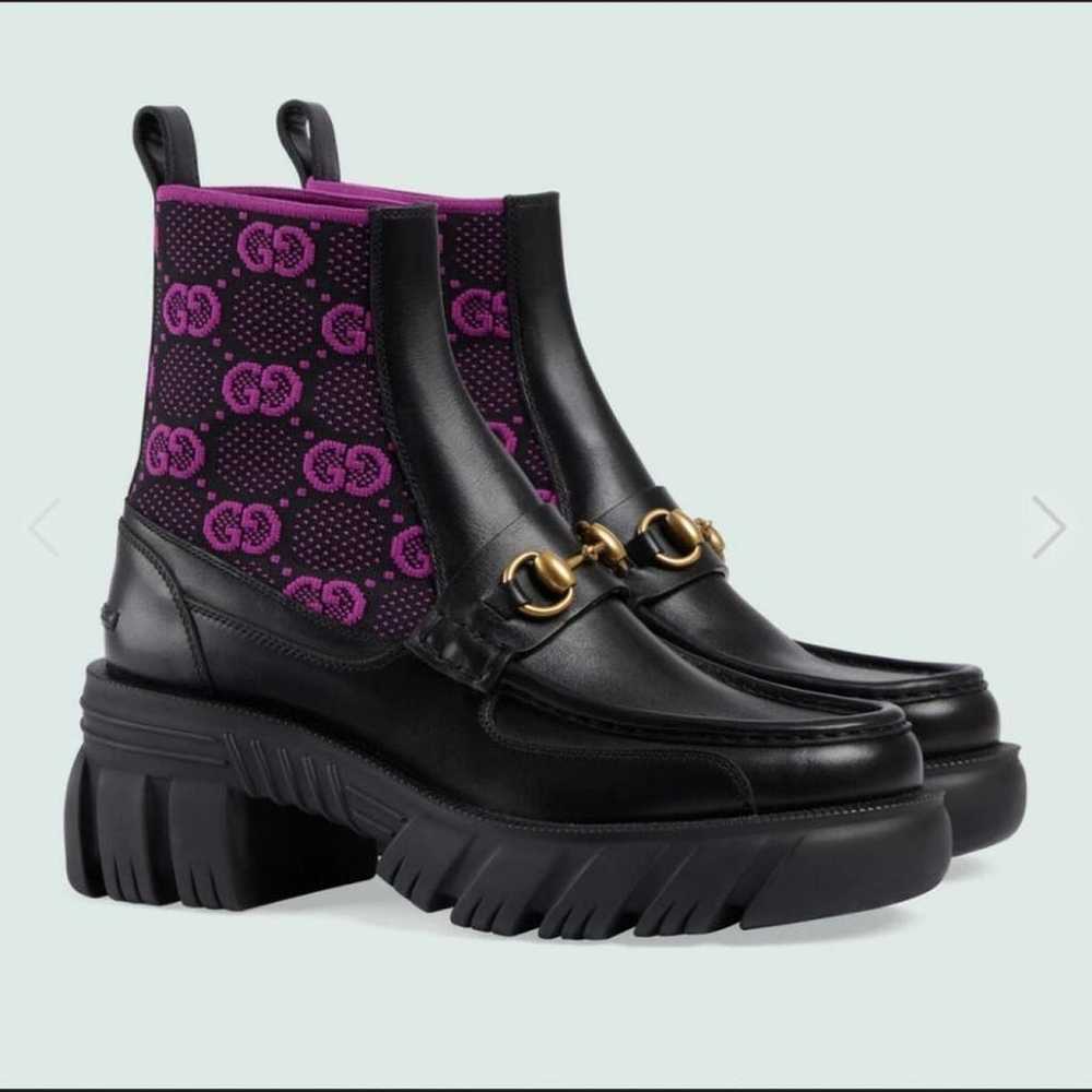 Gucci Leather ankle boots - image 10