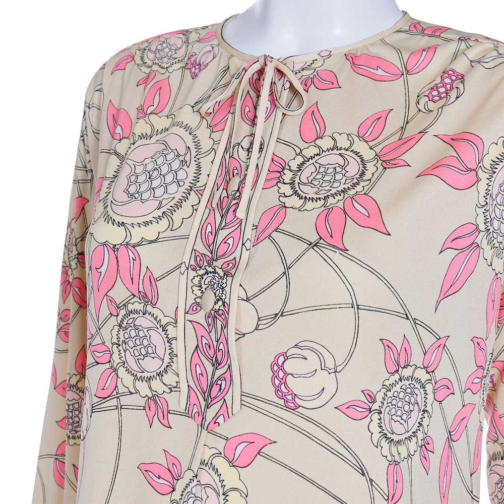 1970s Emilio Pucci Silk Jersey Vintage Dress Yell… - image 6