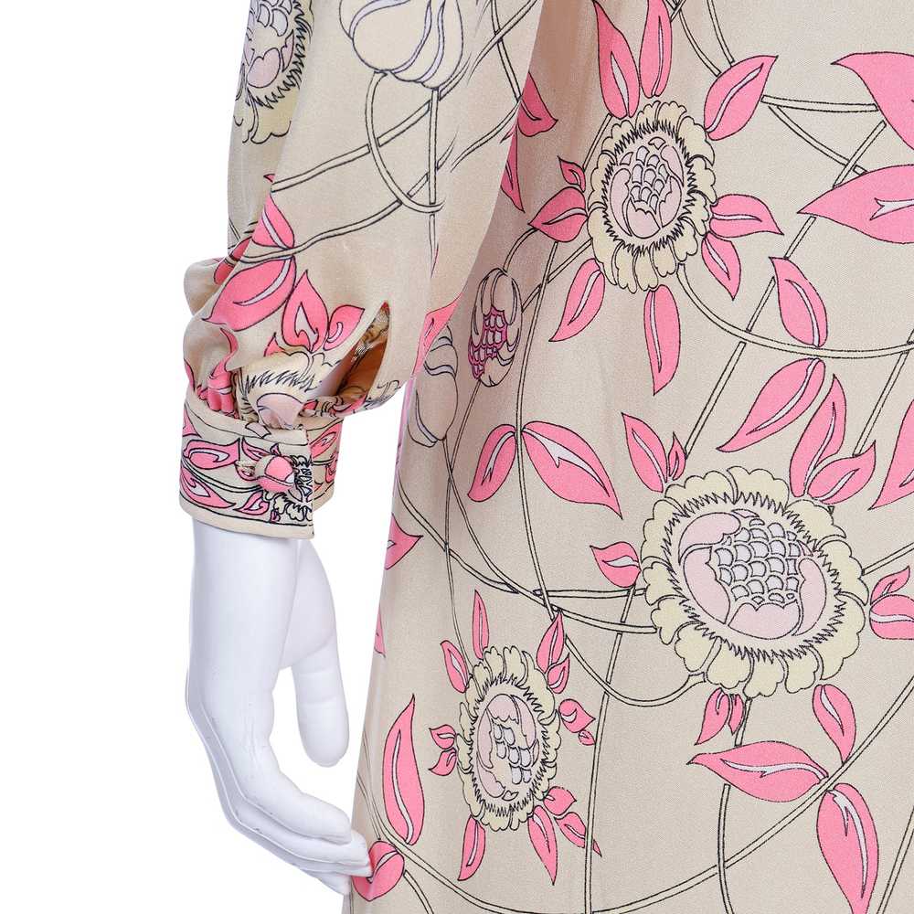1970s Emilio Pucci Silk Jersey Vintage Dress Yell… - image 7