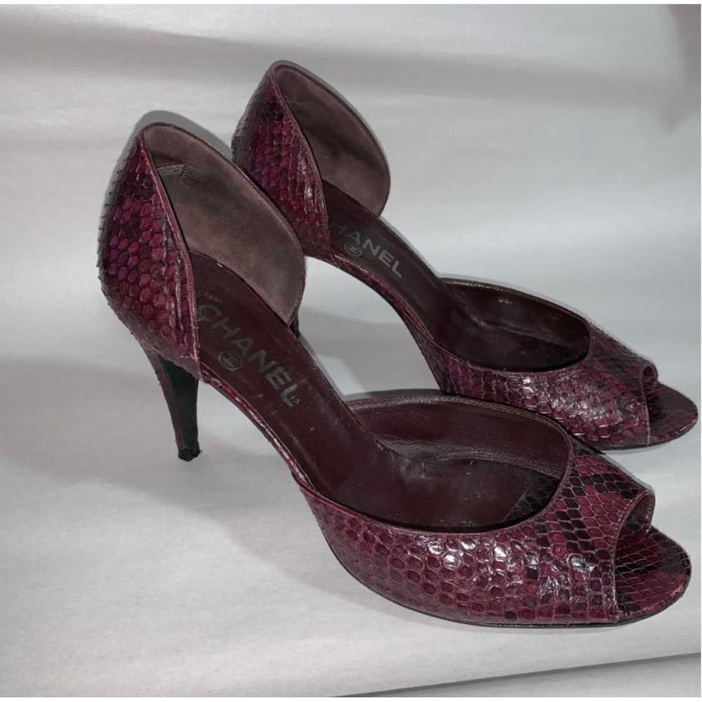 Chanel Python heels - image 6