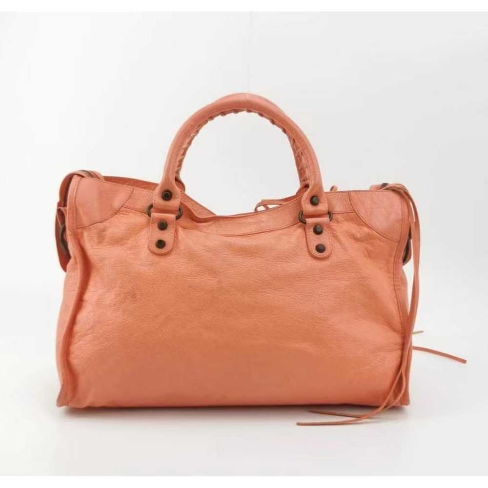 Balenciaga Classic Metalic leather handbag - image 2