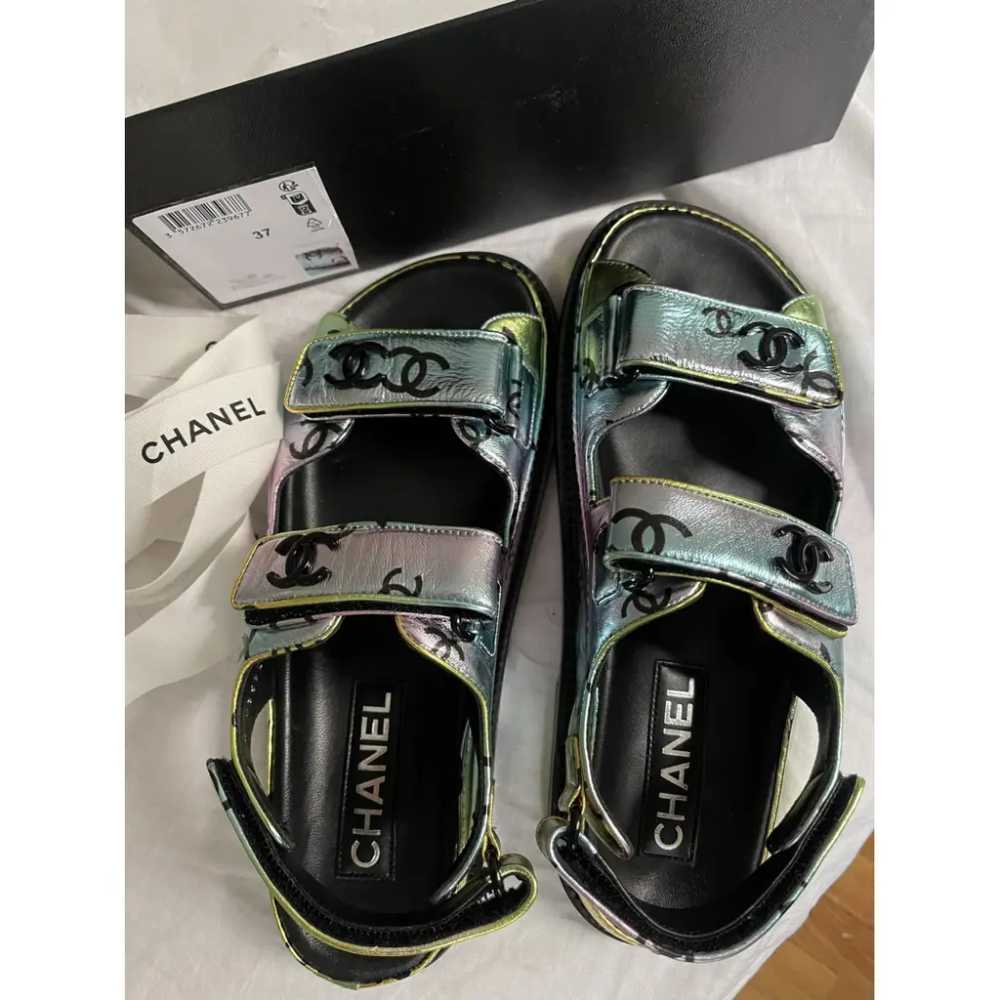 Chanel Dad Sandals patent leather sandal - image 10