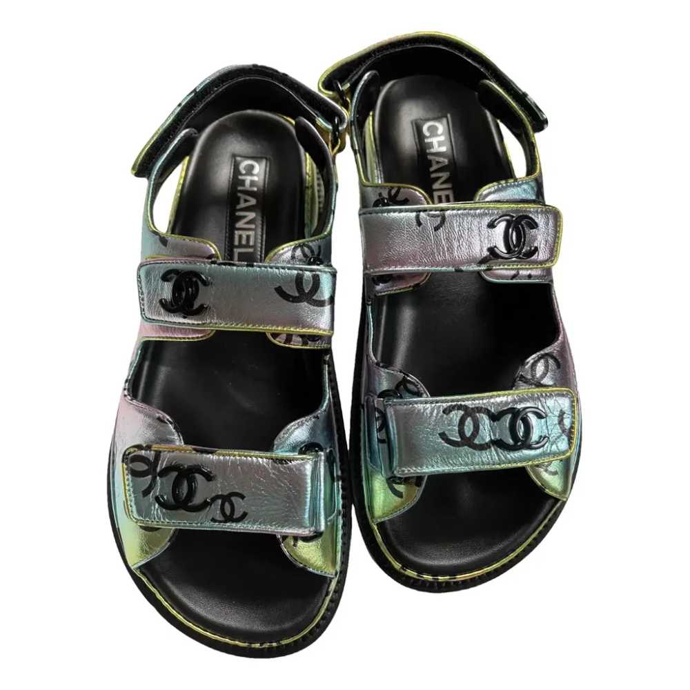 Chanel Dad Sandals patent leather sandal - image 1