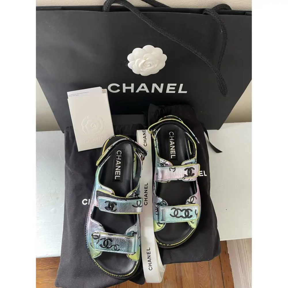 Chanel Dad Sandals patent leather sandal - image 8