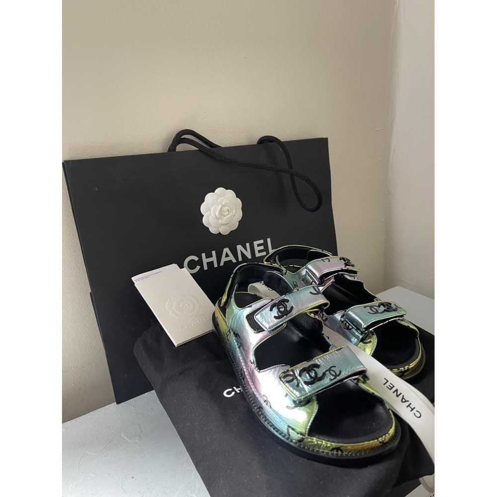 Chanel Dad Sandals patent leather sandal - image 9