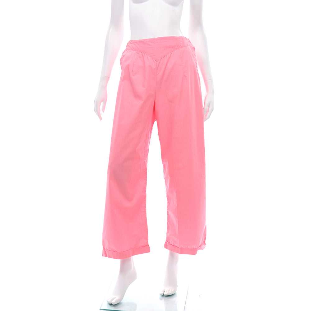 1970s Pink Cotton Vintage Pajama Set Deadstock fr… - image 5